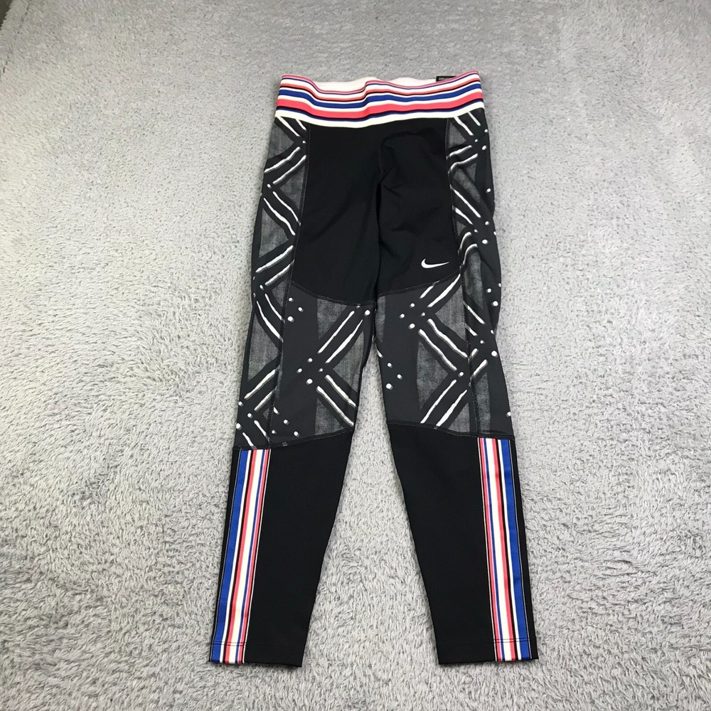 Nike Pro Pants Womens S Multi Patterned Tight 7/8 Training Leggings NEW NWT